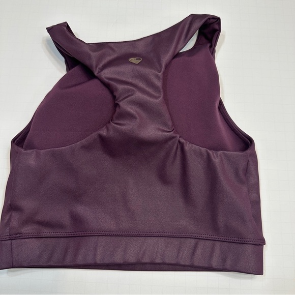 Purple Sleeveless Crop Top and Leggings Set Size Small - Picture 4 of 13